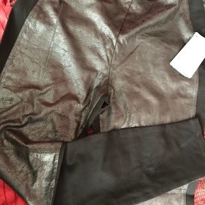 NWT Lysse’ Black leather look leggings